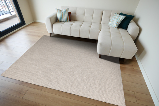 Wykładzina Pętelkowa Havanna 5114 Beż Krem Melanż Gruby Splot Jodełka szerokość 4m