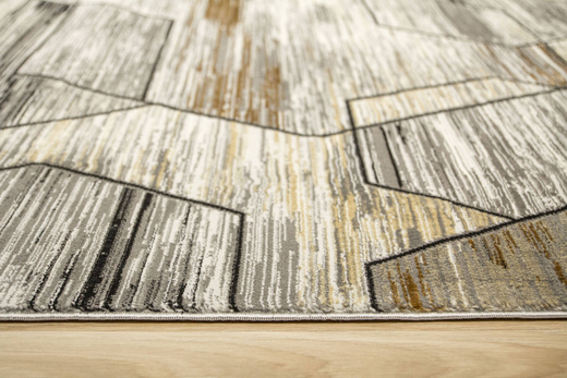 Dywan Modena 4644 m.grey/d.grey Brąz Beż Plastry Miodu