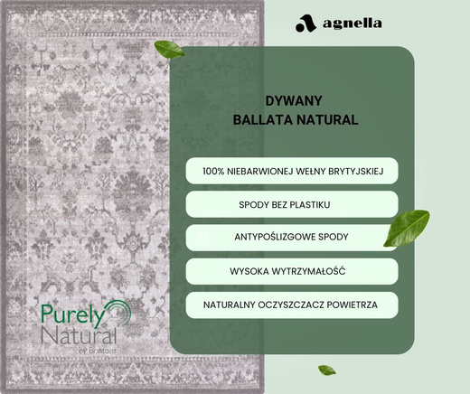 Dywan Wełniany Ballata Elian Shale Szary Zielony Geometria