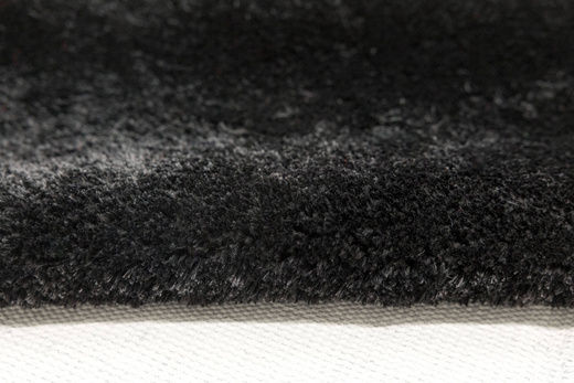 Dywan Okrągły Shaggy Antypoślizgowy Malmo Czarny