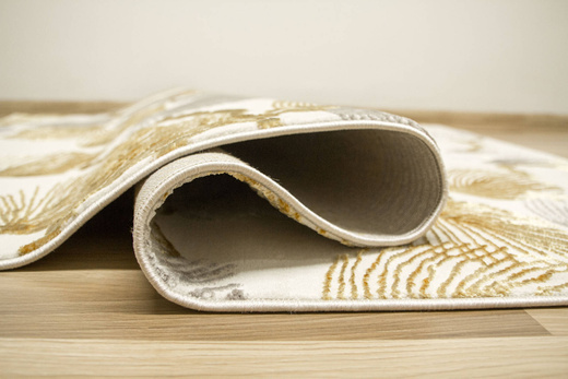 Dywan Elisa PF151 nehir/gold Krem Złoty Listki