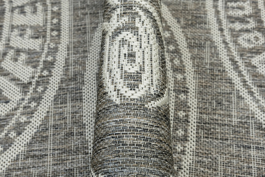 Antypoślizgowy Dywan FLEX 1907/P91 Brąz Szary Coffee