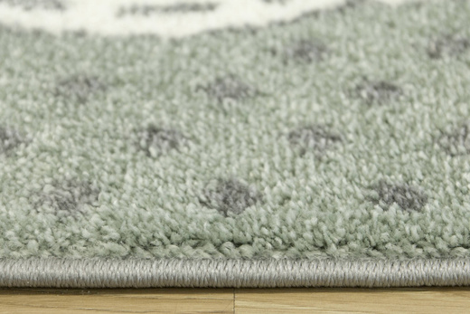 Dywan Dziecięcy Lima C262A l.grey/green Uliczki Pastelowy Turkus Miętowy