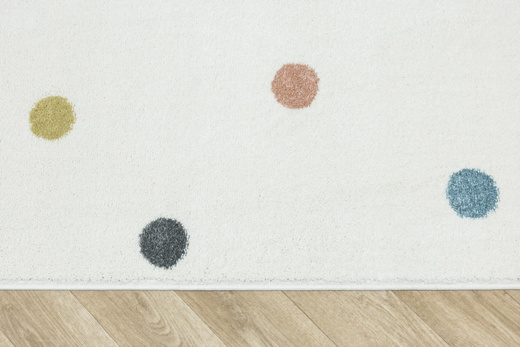 Dywan Dziecięcy Lima C275A cream/lila Krem Kropki