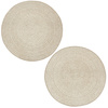 Okrągły Dwustronny Dywan Sznurkowy Brussels 205580/10610 linen Outdoor