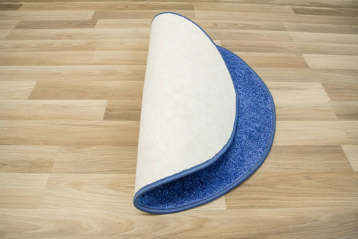 Okrągły Dywan Mabelie 817 Jeansowy Niebieski