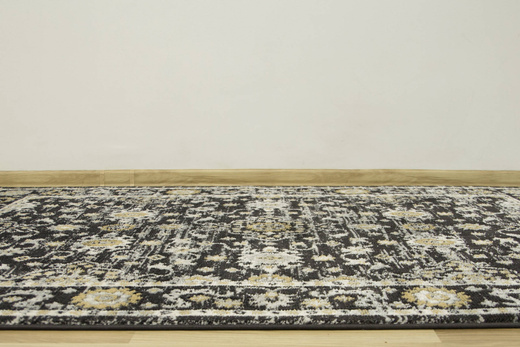 Dywan Lucca 8665A antrasit/antra Ornamentowy Antracyt Krem Miodowy