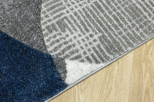 Dywan Kandy N390A N390A l.grey/navy Szary Granatowy Elipsy Fryz