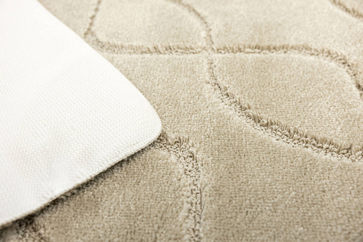 Dywanik Łazienkowy Antypoślizgowy Ivona Light Beige Jasny Beż Linie