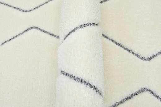 Dywan Shaggy Lula Soft IM09A L.Gr/Bon Krem Szary Zygzaki