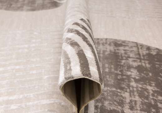 Dywan Nantes Nantes NT209A Beige/Brown Szarobeżowy Półkola