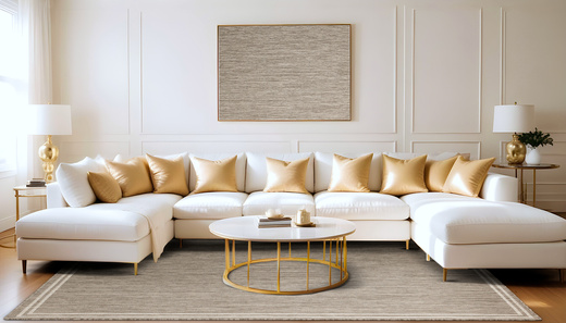 Antypoślizgowy Dywan Scandigel 5725/UT61 Brąz Beż Ramka