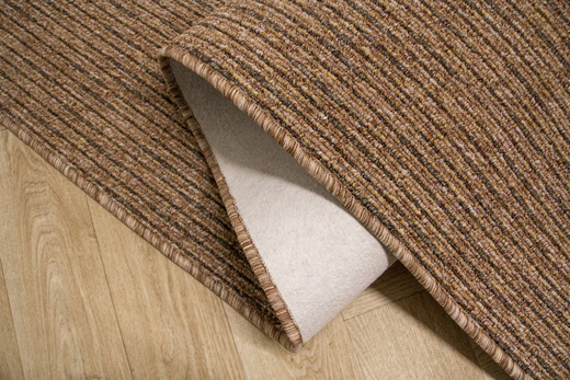 Dywan Pętelkowy Genewa 91 Beż Brąz Melanż Gruby Splot Prążki