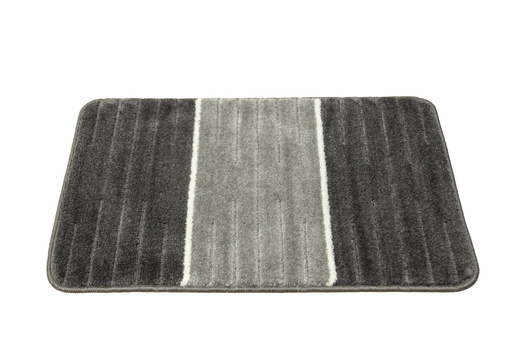 Komplet 2-częściowy Łazienkowy Como Grey Szary Krem Pasy