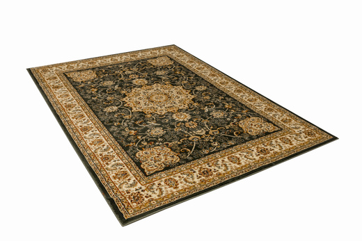 Dywan Super Rose D373A d.green/cream Ornament Medalion Zieleń