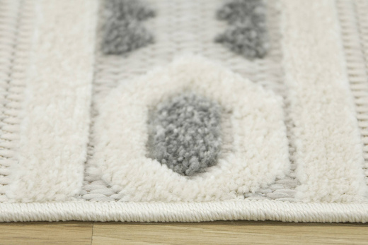 Dywan Sznurkowy Stella D402A white/l.grey Etno Szary Srebrny Krem