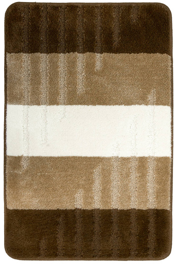 Komplet 2-częściowy Łazienkowy Vic Beige Beż Brąz Paski