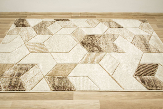 Dywan Amelia B101B cream/beige Beżowy Brązowy Geometria