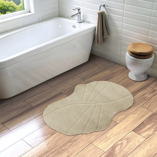 Dywanik Łazienkowy Antypoślizgowy Shell Light Beige Jasny Beż Muszelka