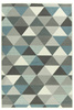 Dywan LUNA 503430/95832 blue niebieskie trójkąty