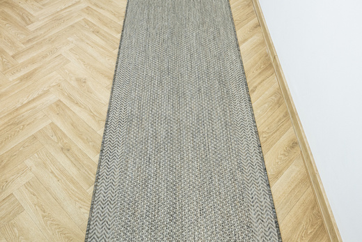 Chodnik Sznurkowy Jeans 19242/P91 Outdoor Beż Grafit Jodełka szerokość 80 cm