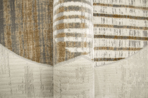 Dywan Verano H538A cream/l.beige Beż Krem Szary Okręgi