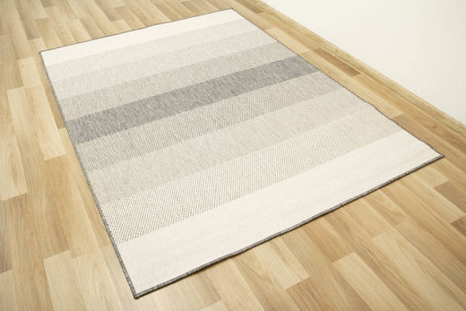 Dywan Dwustronny Sznurkowy Brussels 205248/10010 silver pasy Outdoor