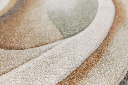 Dywan Agent 40436/610 Multi Krem Miedź Oliwka Fale