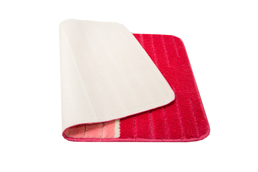 Komplet 2-częściowy Łazienkowy Como Pink Róż Krem Pasy