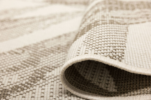 Dywan Dwustronny Sznurkowy Brussels 205768/10620 linen Jasny Beż Krem Liście Outdoor