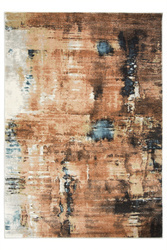 Dywan Lucca 8646A terra/l.rose Abstrakcyjny Krem Łososiowy Niebieski