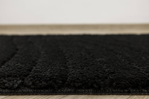 Dywanik Łazienkowy Antypoślizgowy Sara Black Czarny Fale