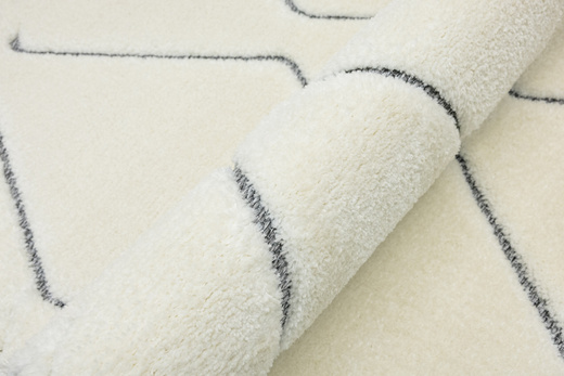 Dywan Shaggy Lula Soft IM09A L.Gr/Bon Krem Szary Zygzaki