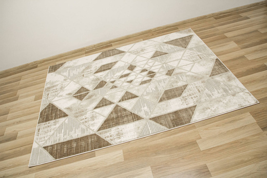 Dywan Garda P563B Beż Brąz Szary Romby