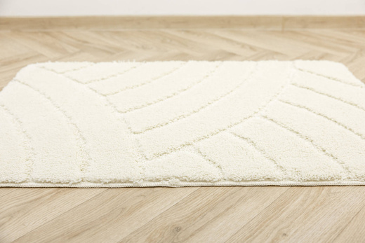 Dywanik Łazienkowy Antypoślizgowy Sash Krem Pasy