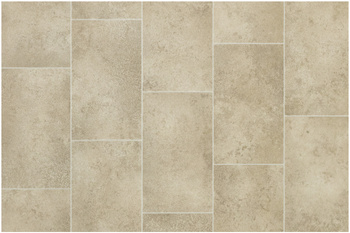 Wykładzina PCV Bingo Galerie 534 Beż Płytki szerokość 1 m