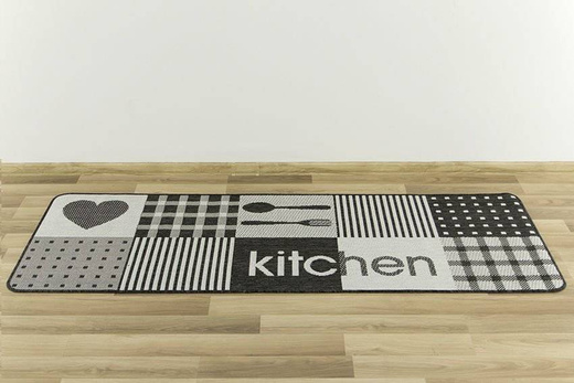 Antypoślizgowy Dywan Kuchenny Flex 19053/08 grey Grafit