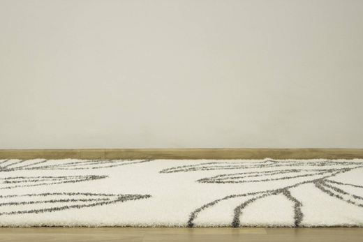 Dywan Shaggy 74303/960 Lille Krem Szary Liście