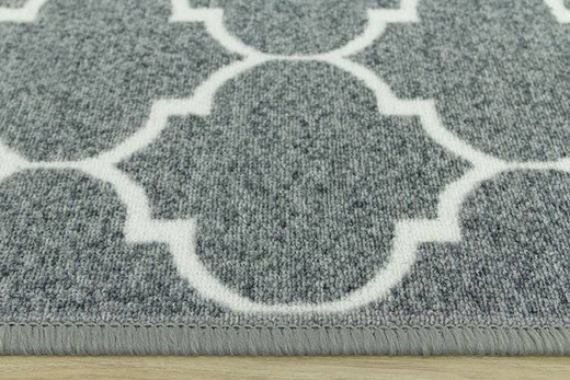 Antypoślizgowy chodnik clover koniczyna jasny szary szerokość 67 cm