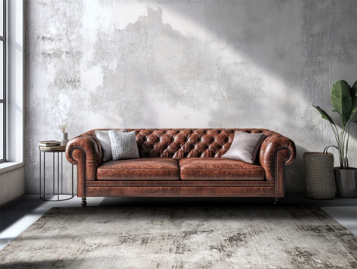 Dywan Nantes NT208A Beige/Brown Szarobeżowy Kamień Marmur