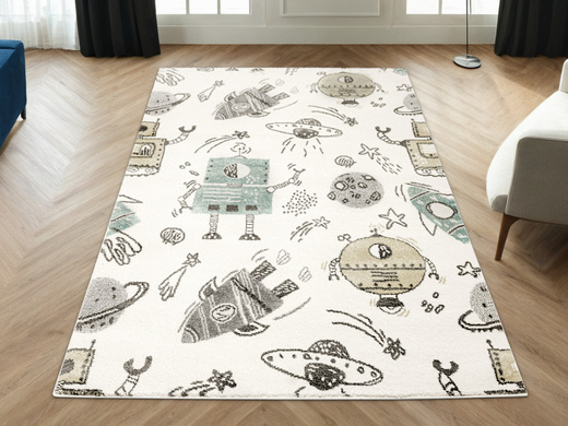 Dywan Lima G931A cream/d.grey Pastelowy Krem Turkus Roboty