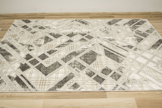 Dywan Garda P1149 Gray Szary Krem Romby Marmur