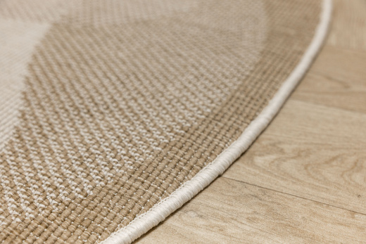 Okrągły Dwustronny Dywan Sznurkowy Brussels 205835/10820 Jute Beż Krem Koła Outdoor