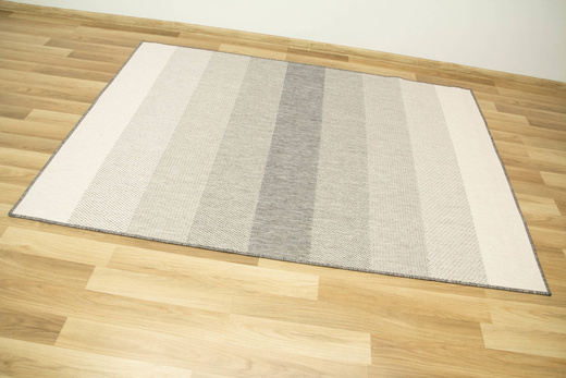 Dywan Dwustronny Sznurkowy Brussels 205248/10010 silver pasy Outdoor