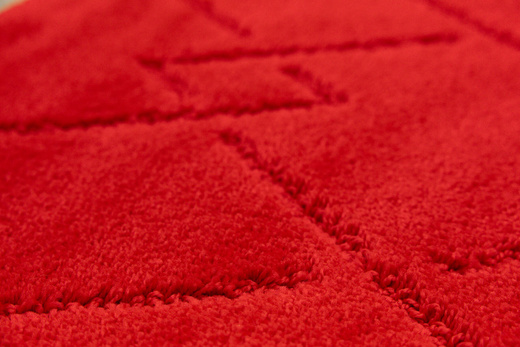 Dywanik Łazienkowy Antypoślizgowy Moreno Red Czerwony Romby