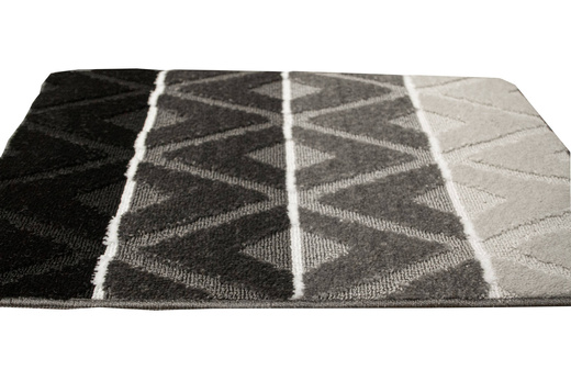 Komplet 2-częściowy Łazienkowy Palma Grey Romby Ciemny Kontur