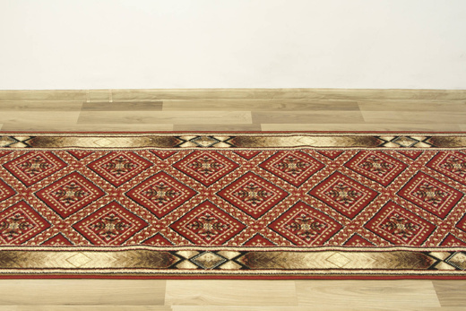 Chodnik Gold 371/22 bordowy szerokość 80 cm