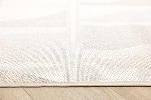 Dywan Sznurkowy Haga 04726A l.grey/cream Krem Beż Szary Fale Outdoor