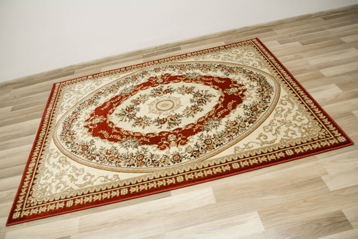 Dywan Super Rose 1898A red/cream Ornament Kwiatowy