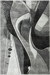 Dywan Kandy N402A m.grey/antraci Fale Abstrakcja Szary Grafit Fryz